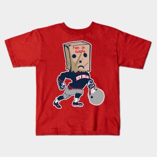 New England Fan In Hiding Kids T-Shirt